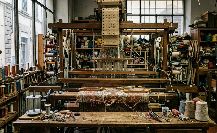 Immagine di tessuto jacquard