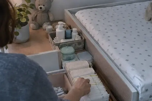 Come organizzare un fasciatoio di design: tutorial per avere tutto a portata di mano